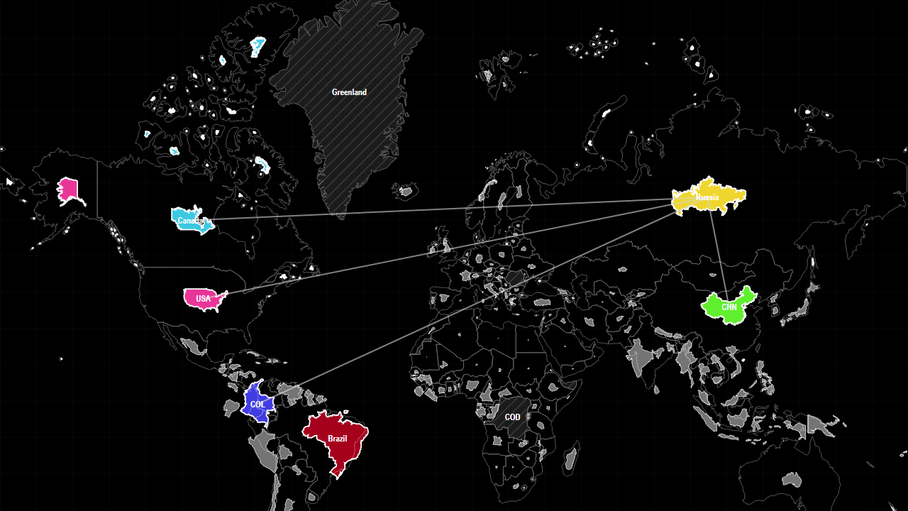 RENEWABLE FRESHWATER BY COUNTRY map preview.