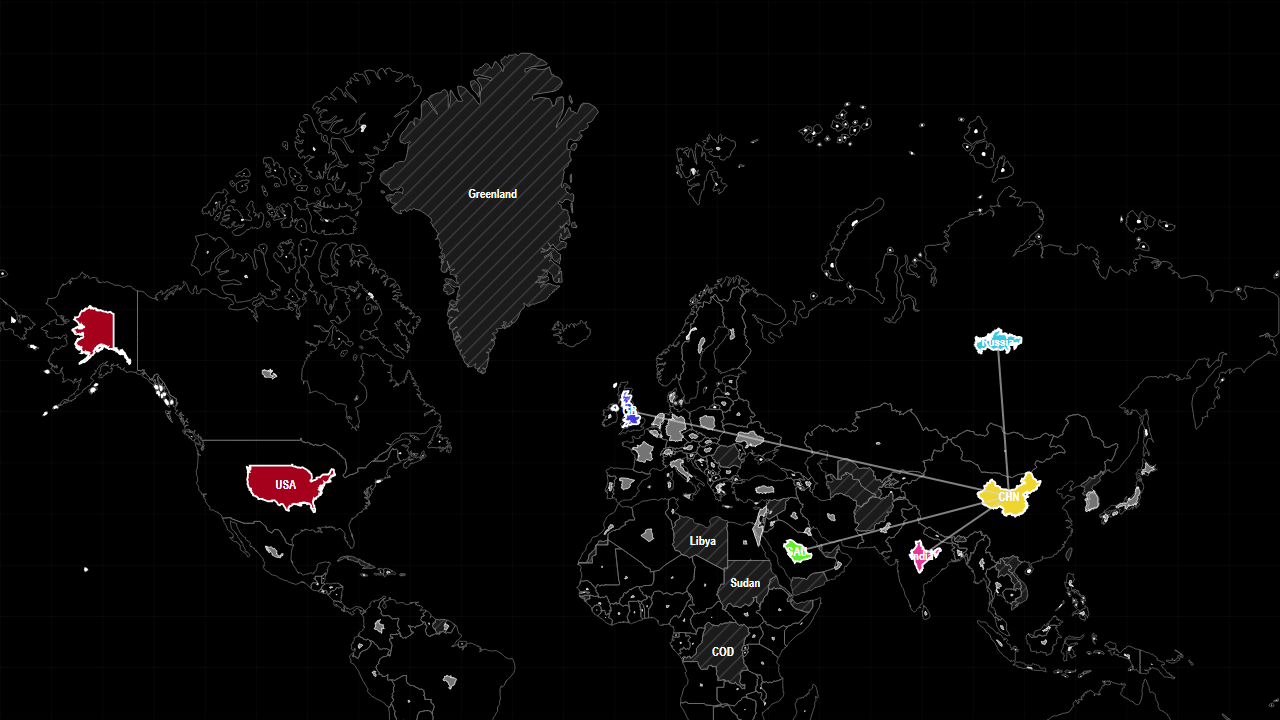 MILITARY EXPENDITURE BY COUNTRY map preview.